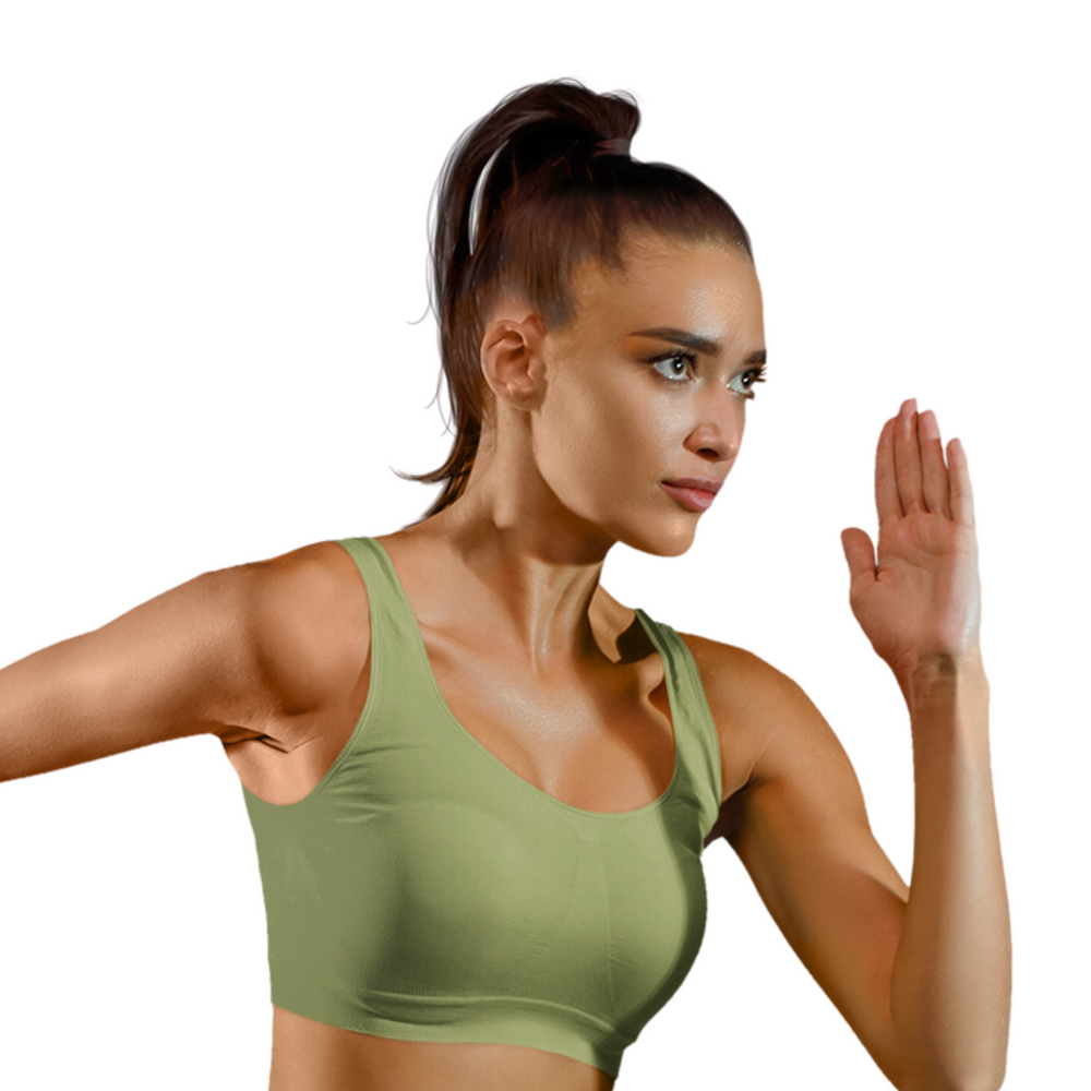 Evolve Sports Bra Olive Green